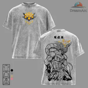 Mahoraga JJK Anime Graphic Tee, Sweatshirt, Hoodie Vintage Washed Oversized Dark Anime Streetwear T-Shirt, Soft Cotton Unisex Apparel, Gift for Jujutsu Kaisen Fans