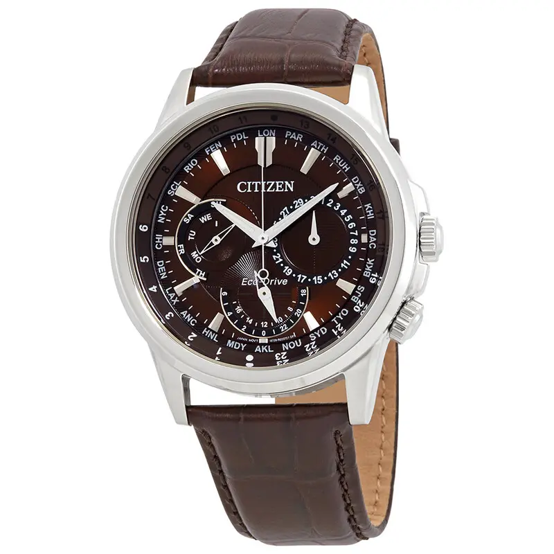 Citizen Eco-Drive Calendrier Leather Mens Watch BU2020-29X