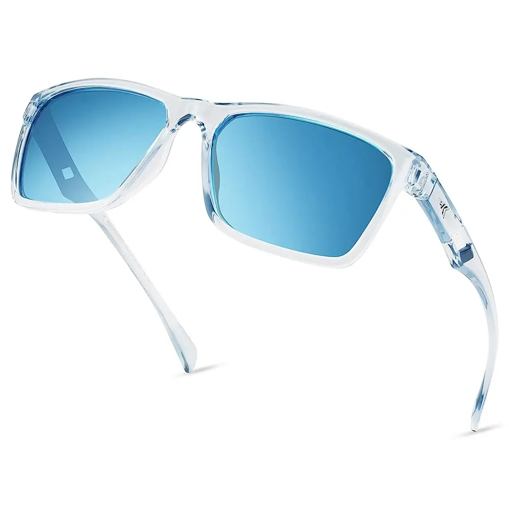 [Back to School Gift] KastKing FlatRock or Huzzah Polarized Sport Sunglasses | UV Protection for Fishing, Driving, Cycling, Running, Summerwins