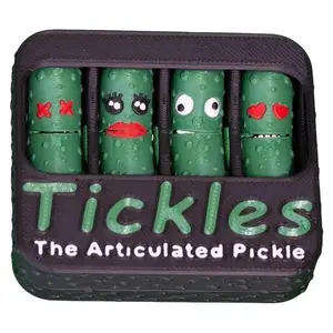 3D Printed Tickle Pickles – Fidgety Pickle Keychains with Personality