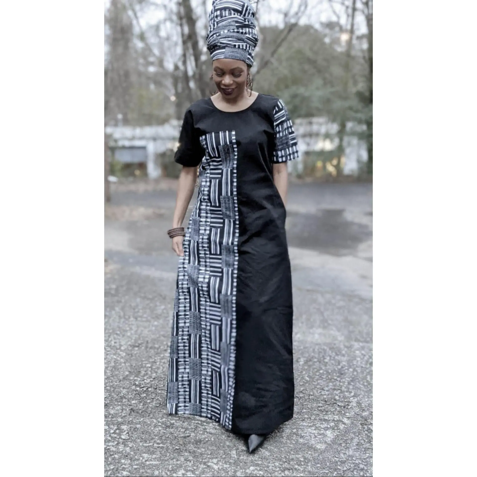 Regina African Print Kente Dress