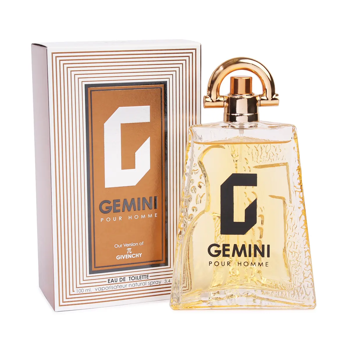 Gemini Pour Homme Eau De Toilette Natural Spray Cologne For Men - 100ml/3.4fl.oz. - Men's Fragrance