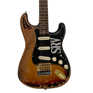 10S Limited Edition SRV-Style Heavy Relic Electric Guitar with Alder Body Rosewood Fingerboard Maple Neck