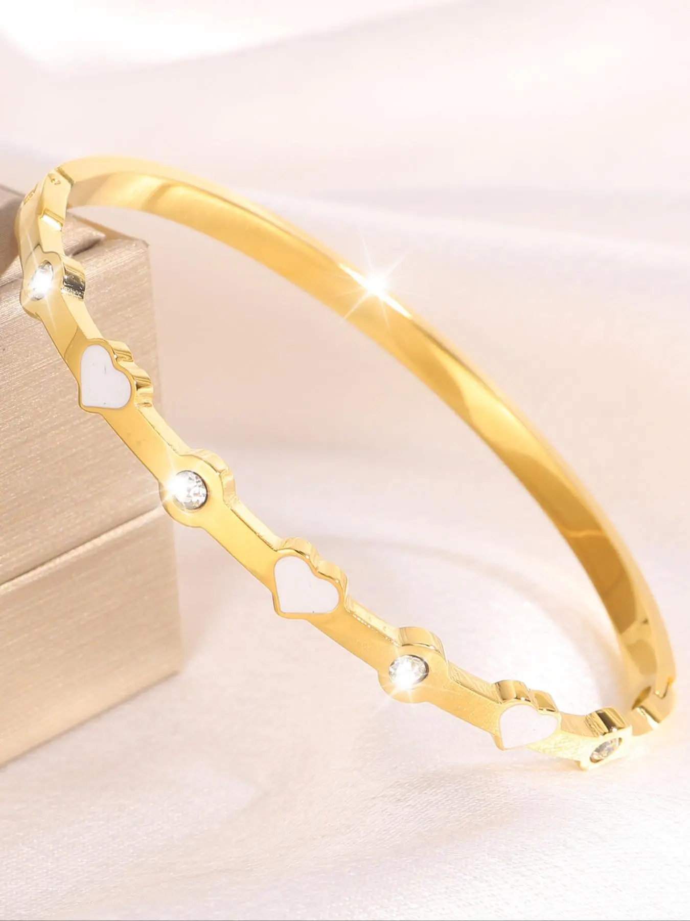 Fashionable Bracelet, Stainless Steel Bangles, Stainless Steel Eternal Lightweight Bracelet, Daily Fashion Item, Perfect for Parties, Gatherings, Birthday Gifts, Bangle, Stackable Bracelets, Minimalist Bangle