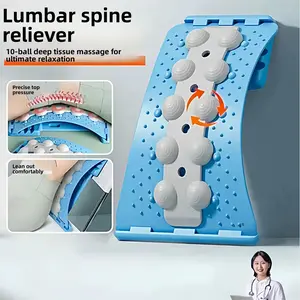 3D Lumbar Massage Board-Top Lumbar Plate Spine Orthotics Lumbar Soothing Stretching Lumbar Lift Inter-Disc Pulse Back Pain Traction Massager Spine Corrector fathersdaygiftideas