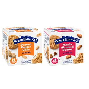 Peanut Butter Chip & Maple Almond Butter Cookies Variety Pack Snack Crunchy