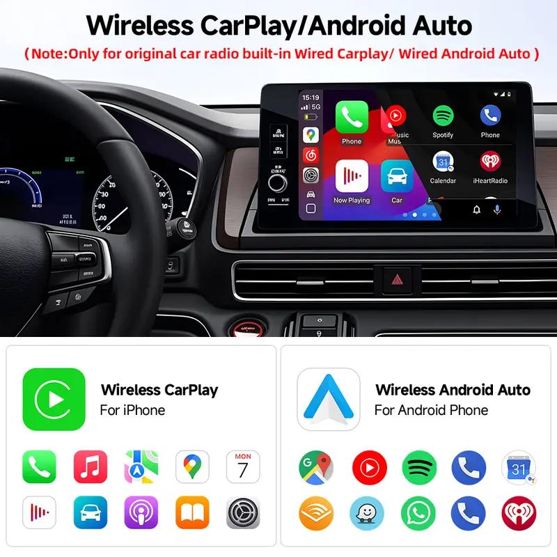 2026 Professional Upgrade Wireless Carplay Adapter, Android Auto 2-In-1, Instant Screen Connection, Smooth Navigation Entertainment