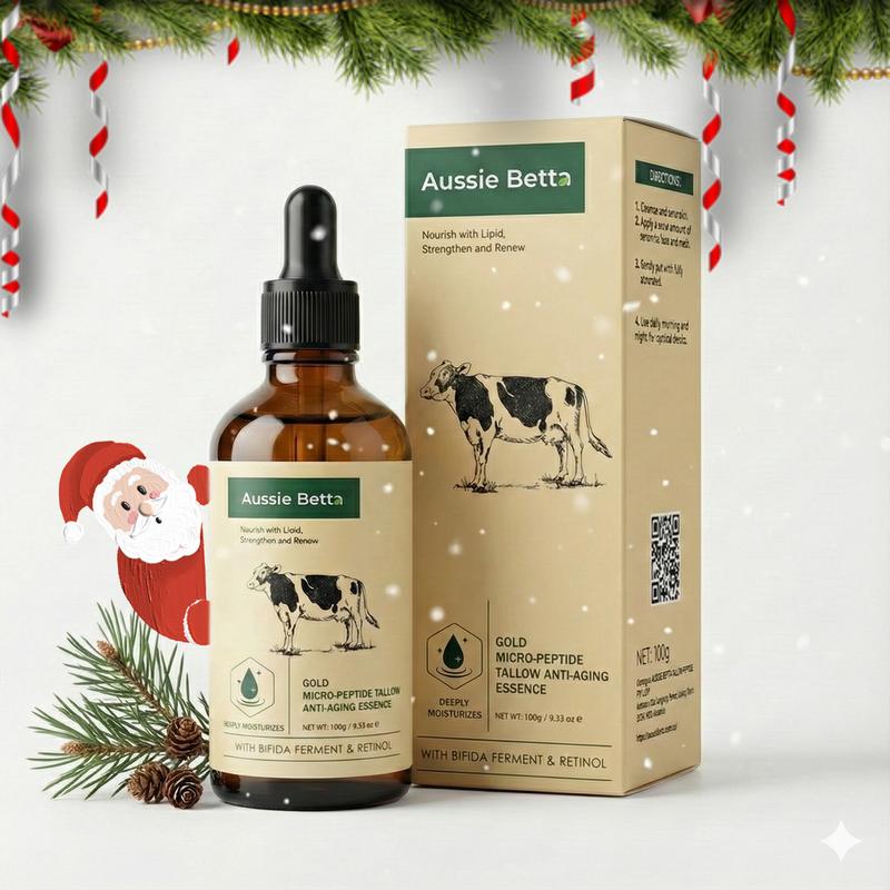 Aussie Betta Golden Micro-Peptide Tallow Serum with Niacinamide & Bifida Skin Repair Formula for Fine Lines & Dark Spots No Irritation Visible Results Firm Anti Aging Firming Deep Hydration| Gift Christmas Skincare