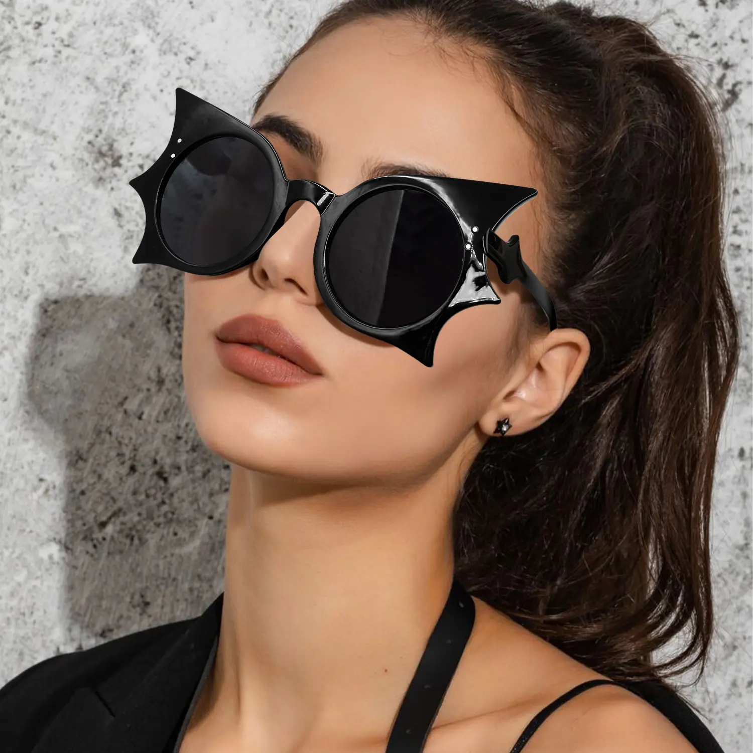 2026 Halloween Bat Design Sunglasses, Fashionable&Funny Halloween Sunglasses for Women & Men, Halloween Themed and Daily Clothing Decor