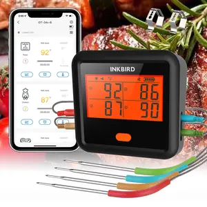 INKBIRD Wireless Thermometer, Bluetooth Meat Thermometer, Suitable for Grilling, Frying, Deep Frying, with APP Timer, Kitchen Utensils Gadgets Cooking Food Measuring