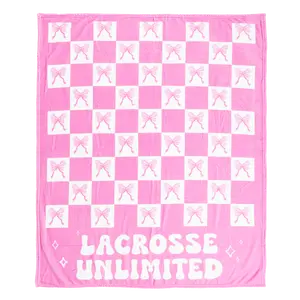 LU Pink Bows Blanket