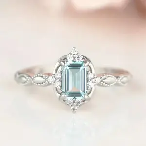 Elegant Blue Cubic Zirconia Ring for Women - Perfect for Valentine's Day, Wedding, Engagement, Anniversary & Party Jewelry Fashion Ring