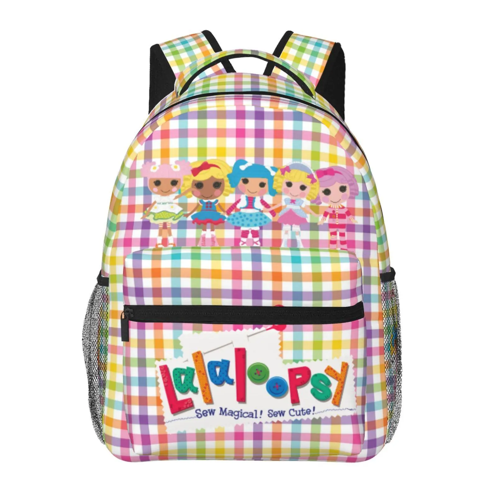 Lalaloopsy Lightweight Bookbag for School We're Lalaloopsy Netflix Fashion Casual Kids Backpack with Tablet Sleeve MGA Lalaloopsy College Daypack – Back to School Gift for Teens & Tweens