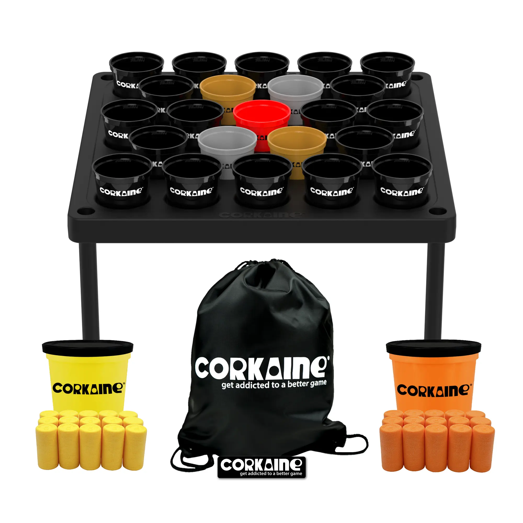 Corkaine Cork Toss Game - 2nd Edition, Indoor-Outdoor Party Game for Adults, Up to 4 Players