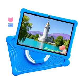 10.1 Inch Android Learning Entertainment Tablet with 64GB Storage, Strong Parental Controls, 5g WiFi, Education Apps, Silicone Stand Case