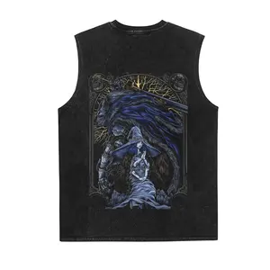 Elden Ring Game Vintage Tank 90s Graphic Sleeveless Tank Tops Men Vest Streetwear Outfits Men Vacation Outfits Sleeveless Shirt