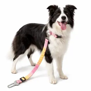 Adjustable Dog Car Seat Belt Leash with Elastic Shock Absorbing Safety Tether and Seatbelt Buckle – Vehicle Restraint for Small Medium Large Dogs, Top Rated Travel Essential poodle shot leash Stainless Steel Martingale Collar Dual LED Retractable poppy