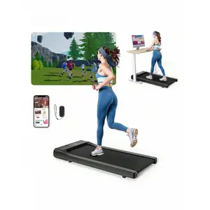 Flat Walking Treadmill 2.5HP - Anti-Slip Shock Absorption| Home Gym Office Workout High-Speed Hydraulic Folding Alumina Ceramic Chest and Back Protector  elliptical walking pad treadmill