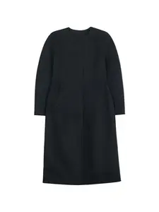 Women's Oval-Sleeve Cashmere Coat - Lady's Elegant, Feminine, Traditional Luxury Winter Coat for Everyday Wear