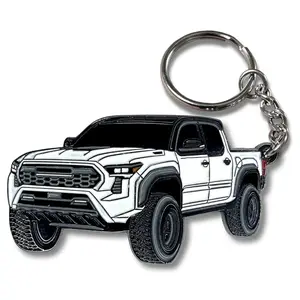 Toyota Tacoma Keychain, 4th Gen Truck Accessories Graphic Style, Cool Key Fob Cover Gift, Automotive Everyday Carry