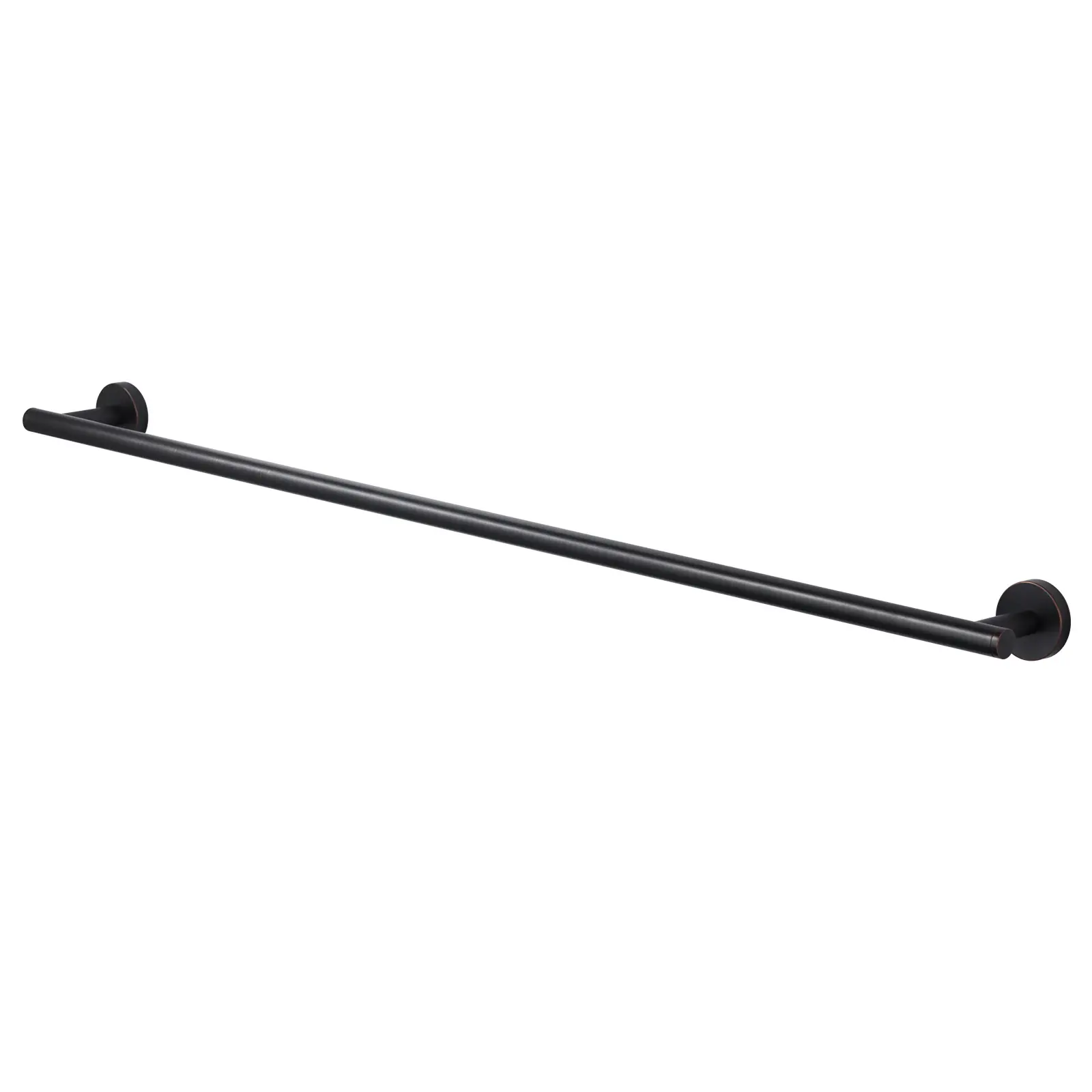 WOWOW 36 in. Heavy-Duty Modern Stainless Steel Wall-Mount Single Towel Bar - Oil Rubbed Bronze Bathroom Hardware, Durable, Well-Made Metal Accessory with Hygienic Design, Invisible Screw, Rounded Edges for Bathroom, Kitchen