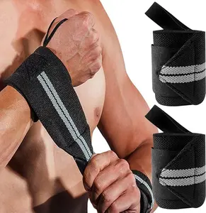 Gym Wristbands, Wrist Straps for Men and Women, Increase Pressure, Pulse Protection, Suitable for Training, Gym, Weight Lifting, etc. (1 Pair)