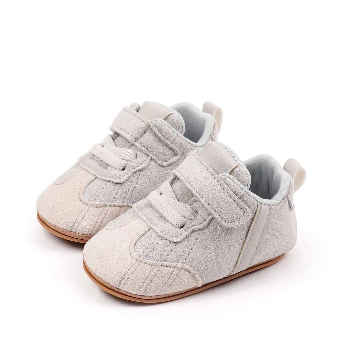 [Lullaby] Baby Sneaker, Solid Soft Flexible Casual Non-slip First Walking Shoes for Girls Boys