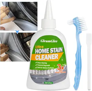 Home Remover Gel, 8 Fl.Oz Machine Gasket Cleaner, Duty Stain Cleaner for Front Loader Machine Seal, Shower, Grout,, Tile & Surfaces