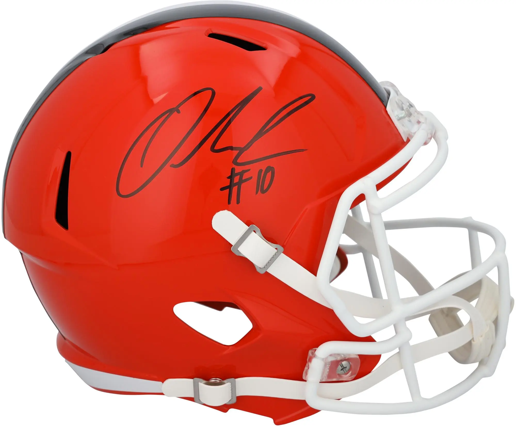 Quinshon Judkins Cleveland Browns Autographed Riddell Speed Replica Helmet - Fanatics Authentic Certified