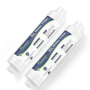 Fil-Fresh RV Inline Water Filter 2 Pack for Garden & Camping - Water Hose Filters with NSF Certified Filtration