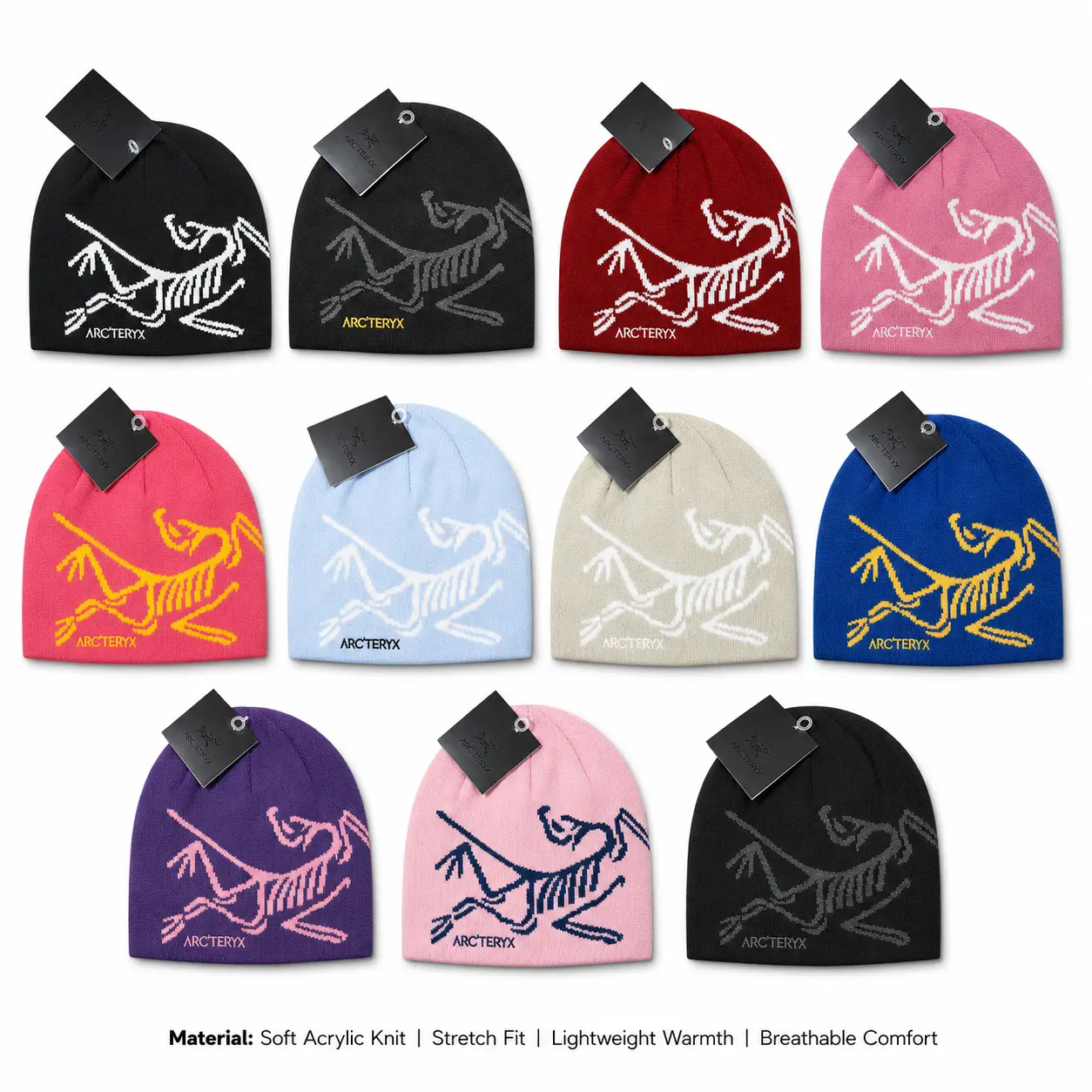Arc’teryx Skull Beanie - Unisex Soft Knit Streetwear Cap, Cozy Winter Essential, 2026 Trending Winter Sports Collectible Headwear