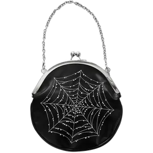 Spiderweb Kisslock Handbag