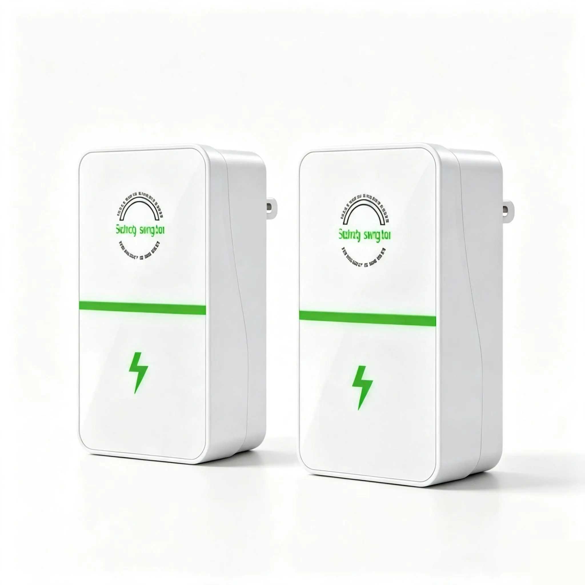 Stop‑W Power Saving Plug‑In Stabilizer 1/2‑Pack, Flame Retardant Housing Surge Protector, Plug‑and‑Play Energy Saver for Refrigerator, Air Conditioner and Daily Home Appliances