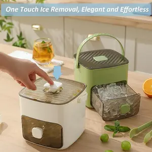 Ice Maker Storage Box with One-Press Release – Large Capacity Ice Cube Container for Home, Parties & Everyday Drinks