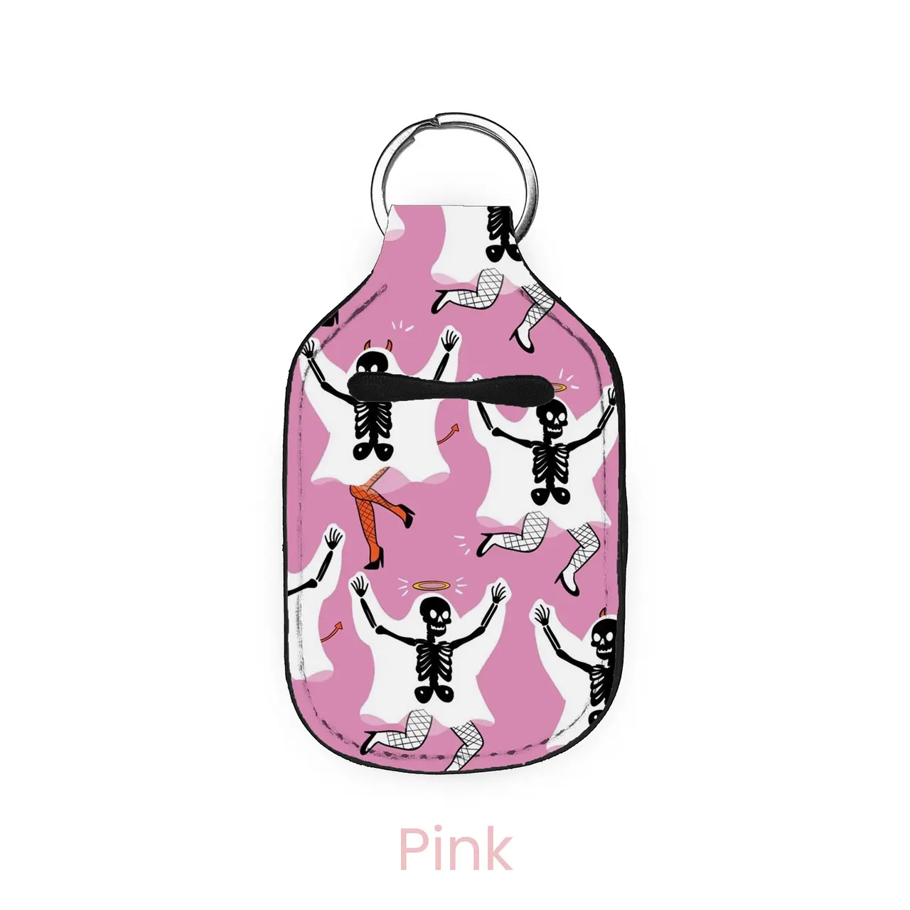 abbyrose Spooky Cha Cha Hand Sanitizer Holder Pink