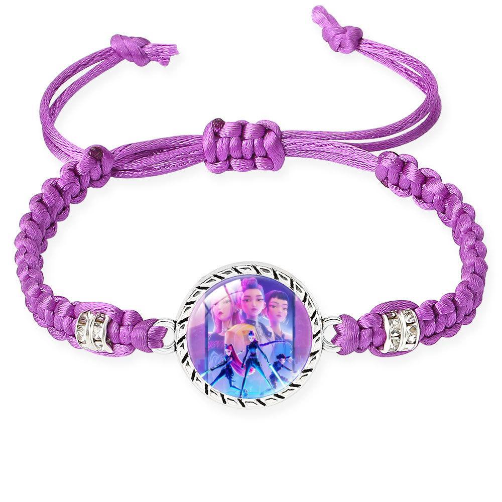 K-Pop Demon Huntersr Style Adjustable Braided Bracelet — Trendy Couple & Friendship Jewelry. A Stylish Bracelet Perfect For Gifting To Friends, Besties, Partners, or Family Members.