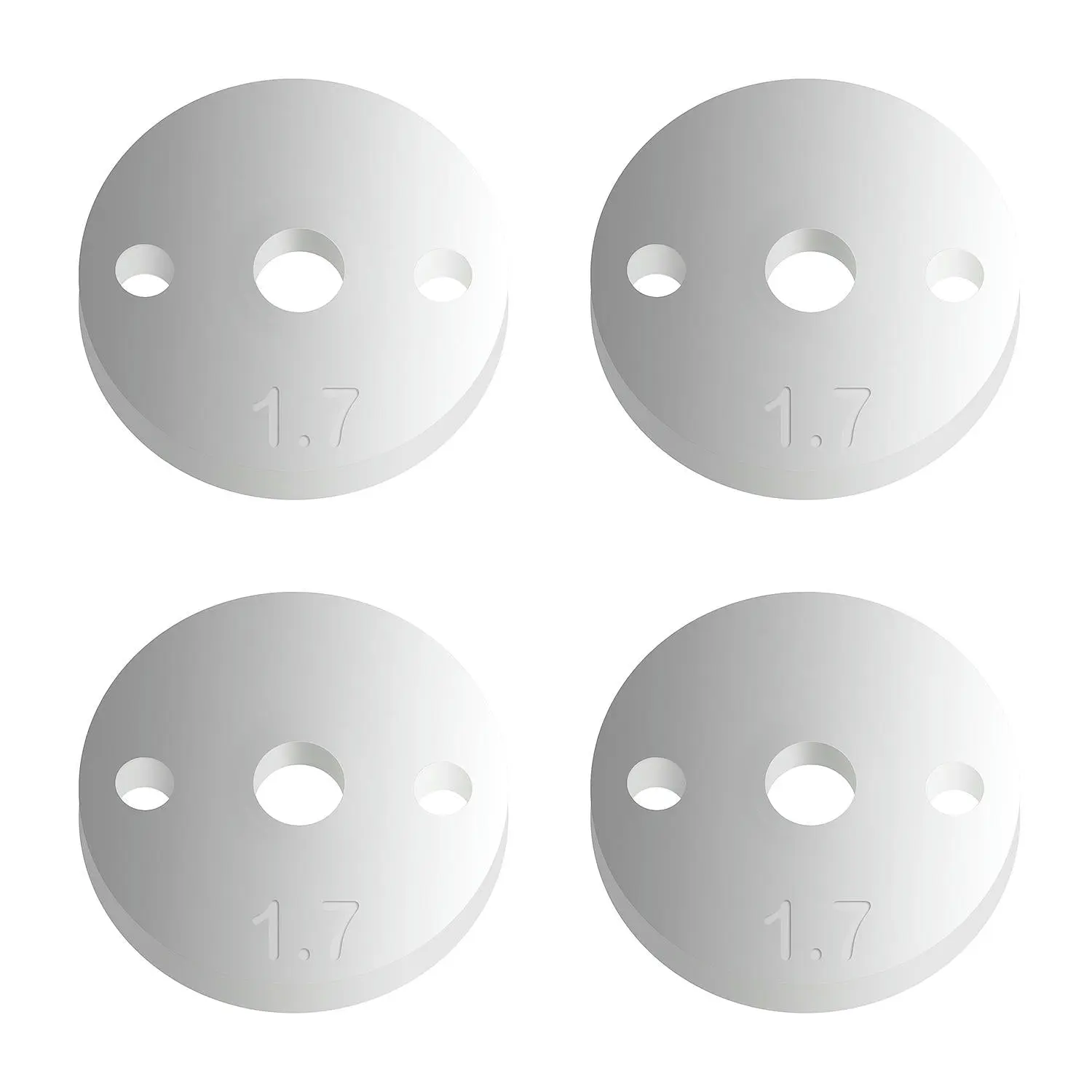 Team Associated FT 12mm V2 Shock Pistons (4pcs, 2mmx1.7mm Flat) ASC91627