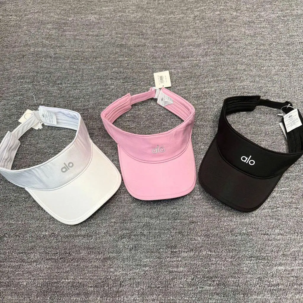 Performance Women's Athletic Sun Visor Hat, Eclipse Visor - Adjustable Open Top Cap for Tennis, Golf & Running, Black White Pink Sun Visor Hat for Women