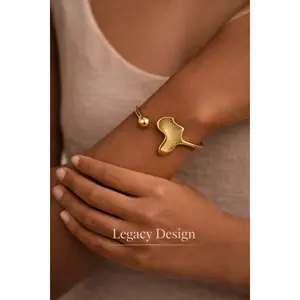 Motherland Map Brass Bracelet