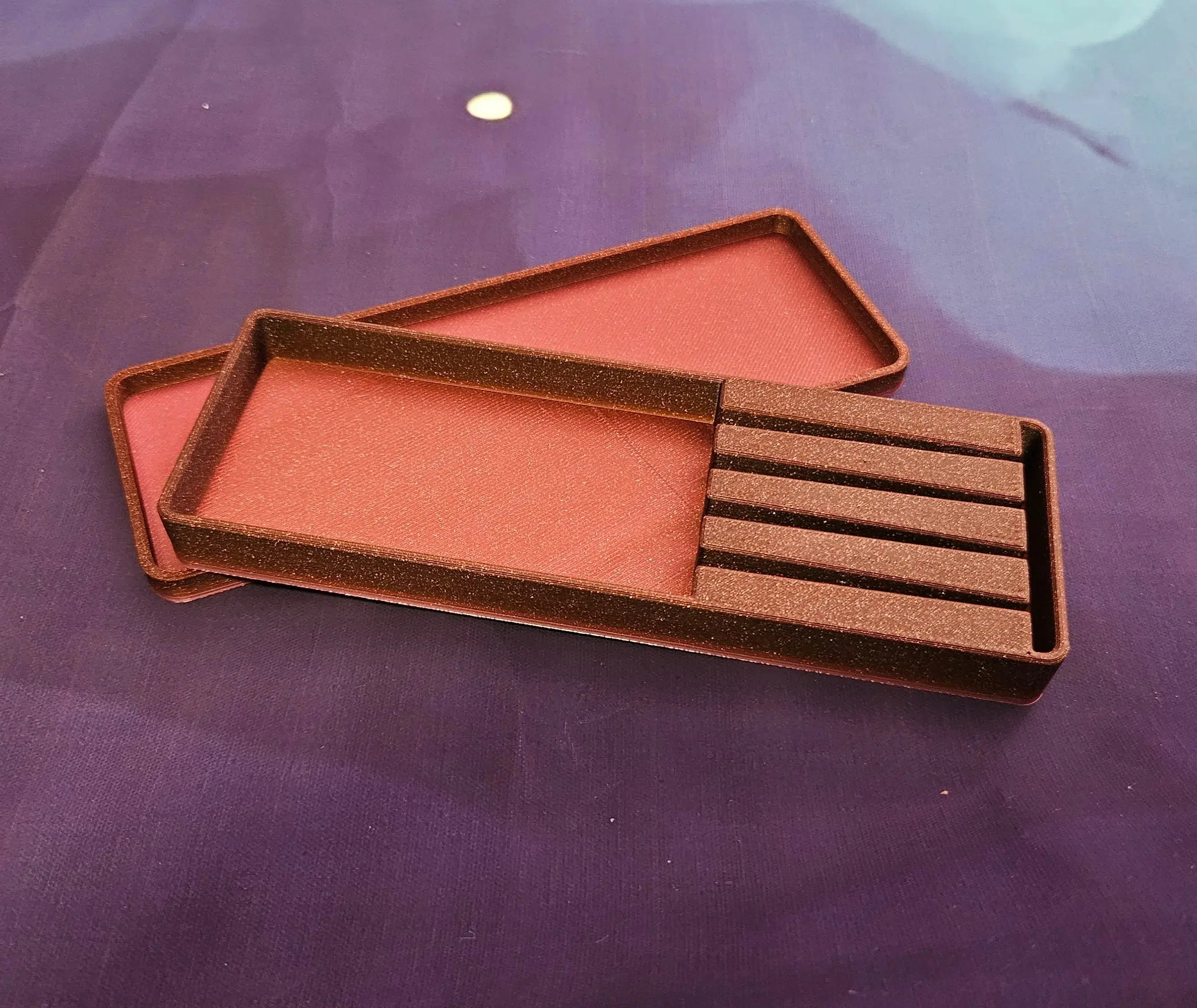 3D Printed Tweezers Storage Box, Craft Tool Case Holds 4 Sets of Craft, Precision, or Hair Removal Tweezers, Perfect for Travel or Storing