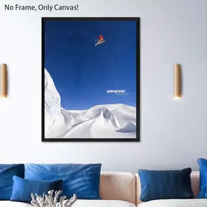 Winter Magazine Poster, Landscape Travel Art Print, Unframed Canvas Wall Decor for Bedroom & Bathroom, Modern Home Decoration, Personalized Wall Art