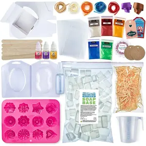 Soap Making Kit - Make Your Own Soap Kit -  DIY Soap Making Supplies Kit for Adults - 1.1 lb Glycerin Soap Base - Soap Making Kit for Beginners -  Soap