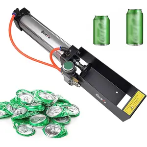 Can Crushers, Pneumatic Crushers, Automatic Can Breaker, Cylinder Can Crusher,Recycling 12-Ounce and 16-Ounce Aluminum Cans, Beer Cans, Beverage Cans, Etc. (Black)