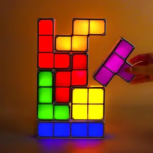 GlowBlocks | Stackable LED VINTAGE LAMP  | 3D Puzzle Magic Light Multicolor Decorative Customizable Lighting