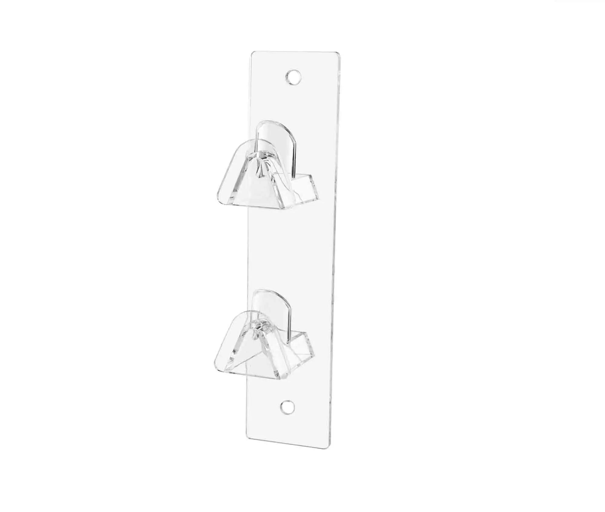2 Pair Eyeglass Holder Sunglasses Wall Mount Organizer Rack with Hanging Hardware Clear or Black Acrylic Holds Bifocals Display Retail Stores Safety Goggles Labs by 321 Plastics