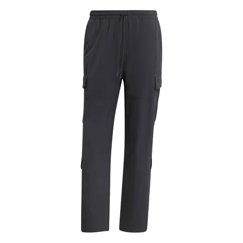adidas Mens Quad Cargo Trousers Casual - Black