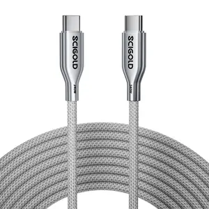 Scigold 240W USB C to USB C Cable 10FT Super Fast Charging Type C Charger Cord for iPhone 17 16 15 Series, Samsung Galasy S25 S24, for MacBook iPad Steam Deck Switch USBC Laptop