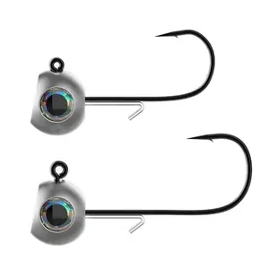 3/8 oz, Echo Bait Company FFS Jig Head Pack, Sharp Hook, Bait Keeper, Fishing Tackle Gift