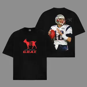 Tom Brady 12 Unisex Oversized Cotton T-Shirt, The Patriots T-Shirt ,The Goat Shirt The Fan's Kit, Sunday Football Outfit, Football Kit , Football Graphic Tee, Vintage Football Shirt, Game Day T Shirt