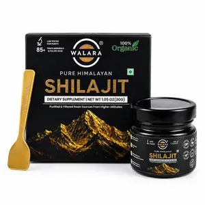 WALARA Pure Himalayan Shilajit Resin 30g | 100% Organic Shilajit Supplement | Lab Tested | 85+ Trace Minerals & Fulvic Acid | Natural Energy & Wellness Support